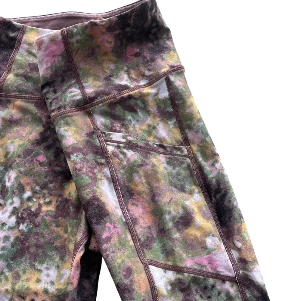Calvin Klein Performance Wick Women’s S Jungle Trek Print High Rise Crop Legging